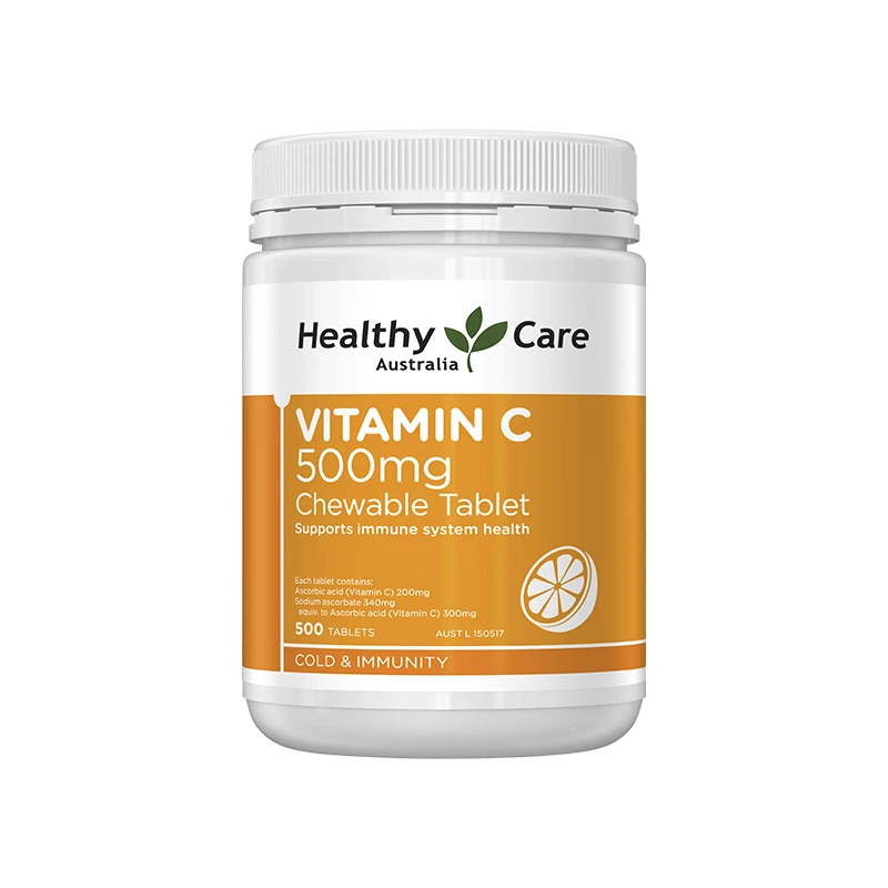 Healthy Care 维C咀嚼片500mg500片家庭装 美白提高免疫 澳洲进口 商品
