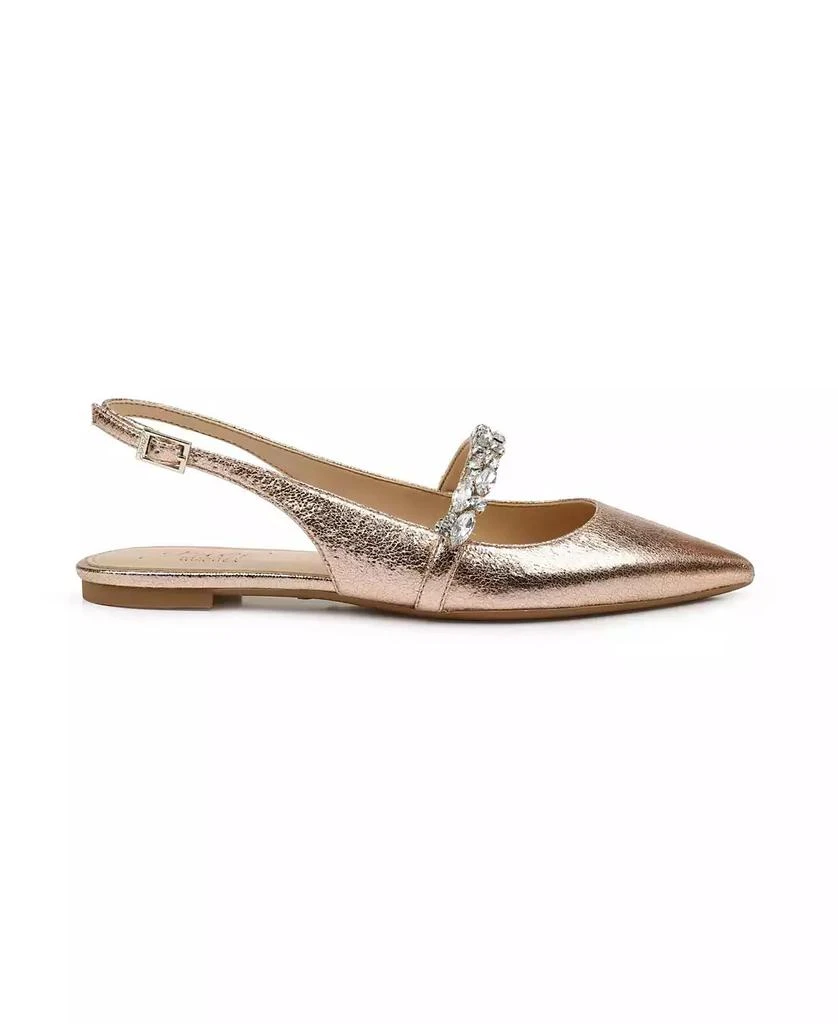 商品Badgley Mischka|Women's Bambi Slingback Evening Flats,价格¥697,第2张图片详细描述