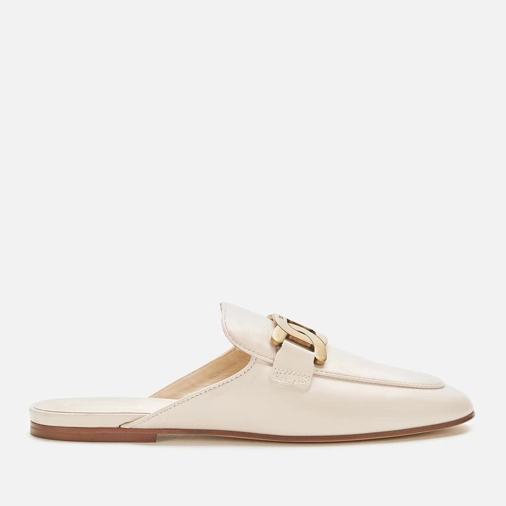 商品Tod's|Tod's Women's Leather Slide Loafers - White,价格¥3534,第1张图片