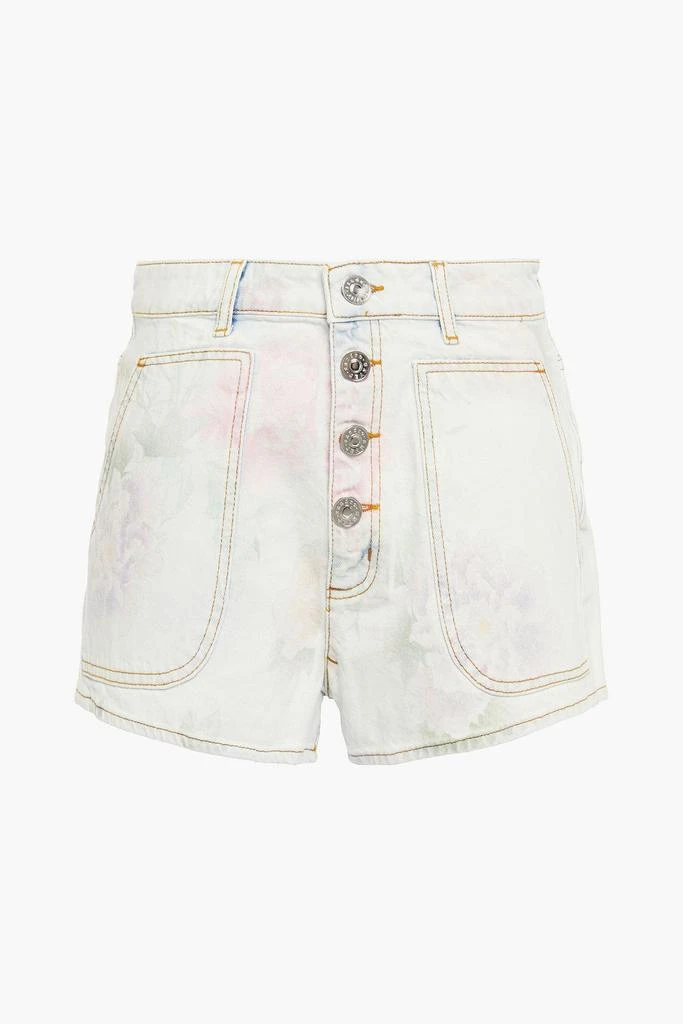 商品Sandro|Flow floral-print denim shorts,价格¥248,第1张图片