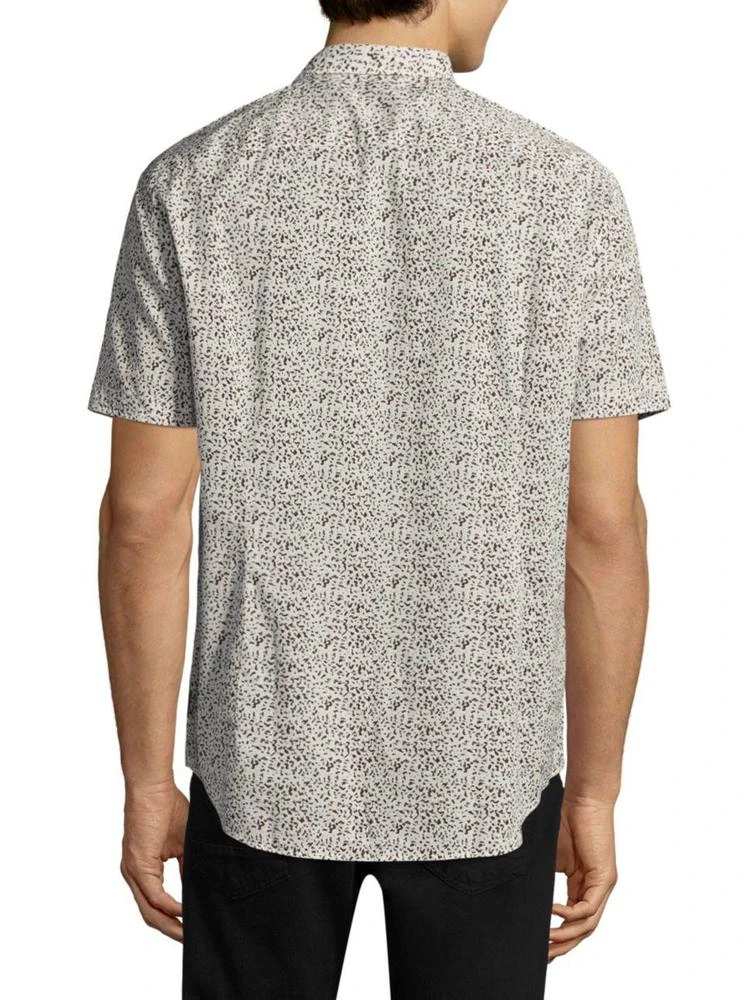 商品John Varvatos|Printed Cotton Casual Button-Down Shirt,价格¥384,第2张图片详细描述