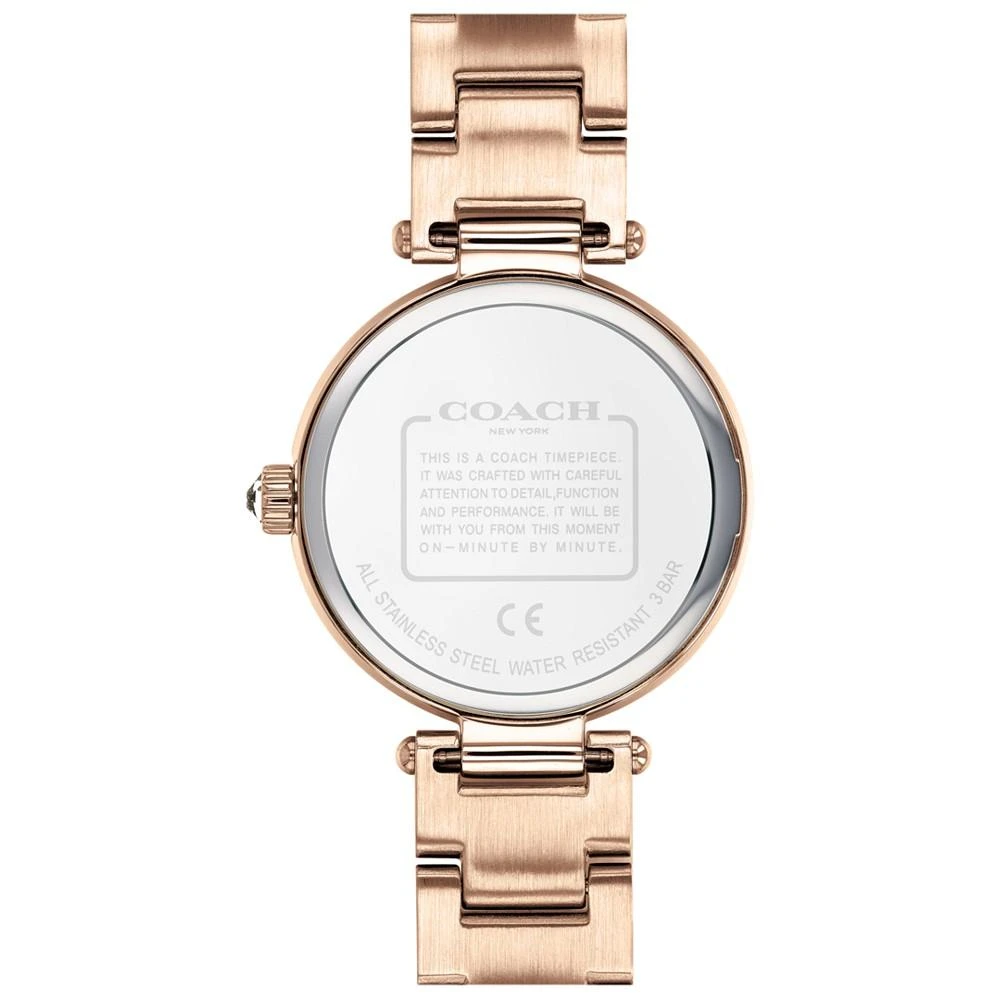商品Coach|Women's Park Carnation Rose Gold-Tone Bracelet Watch 30mm,价格¥1662,第3张图片详细描述