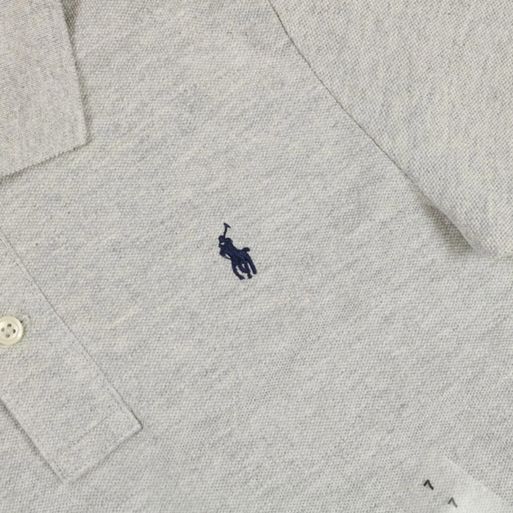 商品Ralph Lauren|Cotton Grey Polo Shirt,价格¥248,第2张图片详细描述