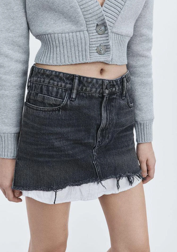 商品Alexander Wang|HI RISE DENIM MINI SKIRT,价格¥889,第2张图片详细描述