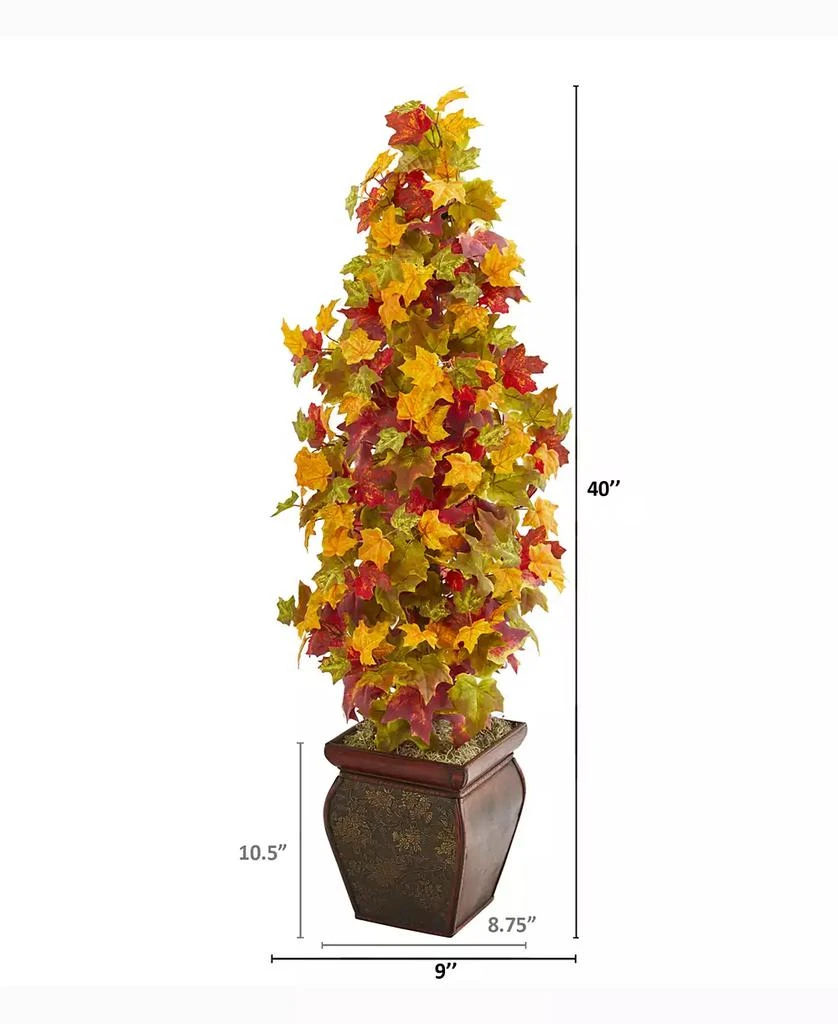 商品NEARLY NATURAL|40in. Autumn Maple Artificial Tree in Decorative Planter,价格¥1630,第2张图片详细描述