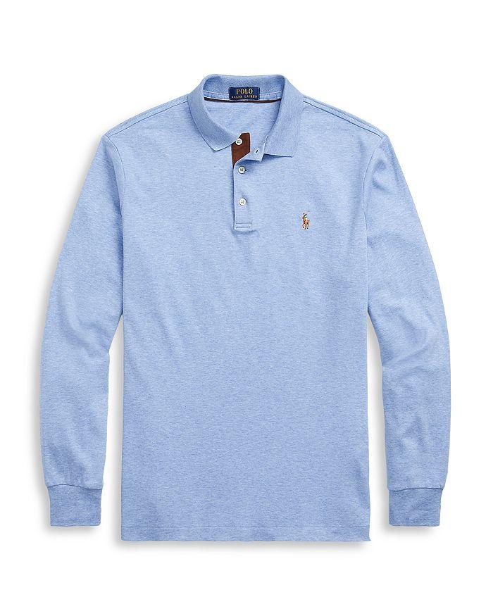Classic Fit Soft Cotton Long-Sleeve Polo Shirt商品第6张图片规格展示
