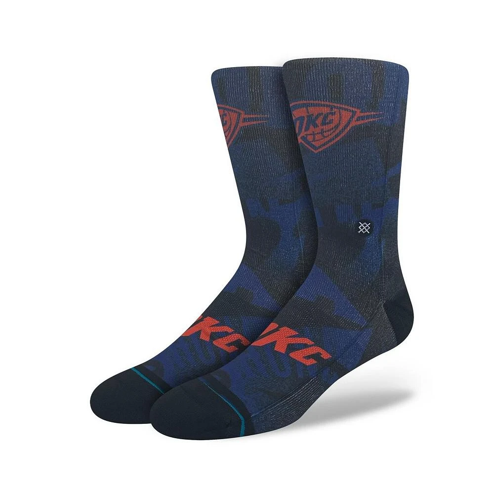 商品Stance|Men's and Women's Oklahoma City Thunder 2023/24 City Edition Crew Socks,价格¥148,第1张图片