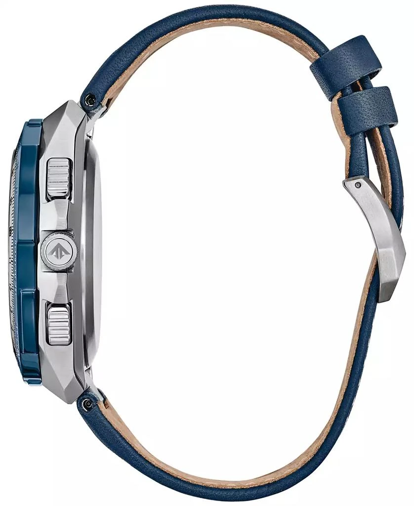 商品Citizen|Eco-Drive Men's Chronograph Promaster Skyhawk Blue Leather Strap Watch 46mm,价格¥4288,第2张图片详细描述