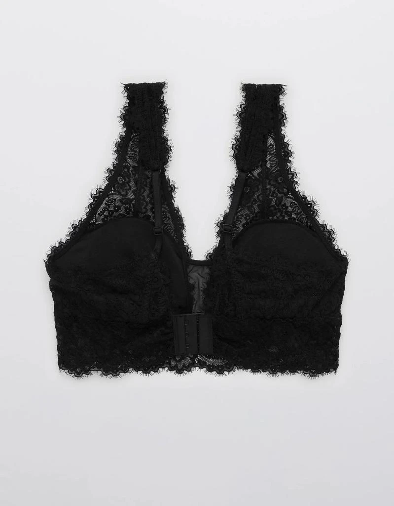 商品Aerie|Aerie Eyelash Lace Padded Plunge Bralette,价格¥151,第4张图片详细描述