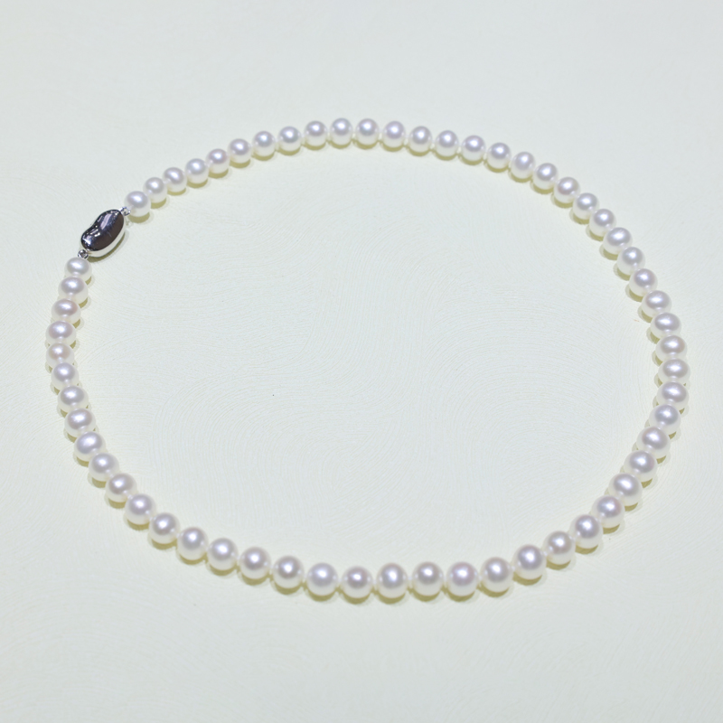 925银8-9mm淡水珍珠项链商品第1张图片规格展示