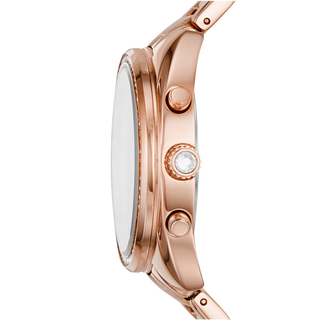 Fossil Women's Vale Chronograph, Rose Gold-Tone Stainless Steel Watch商品第2张图片规格展示