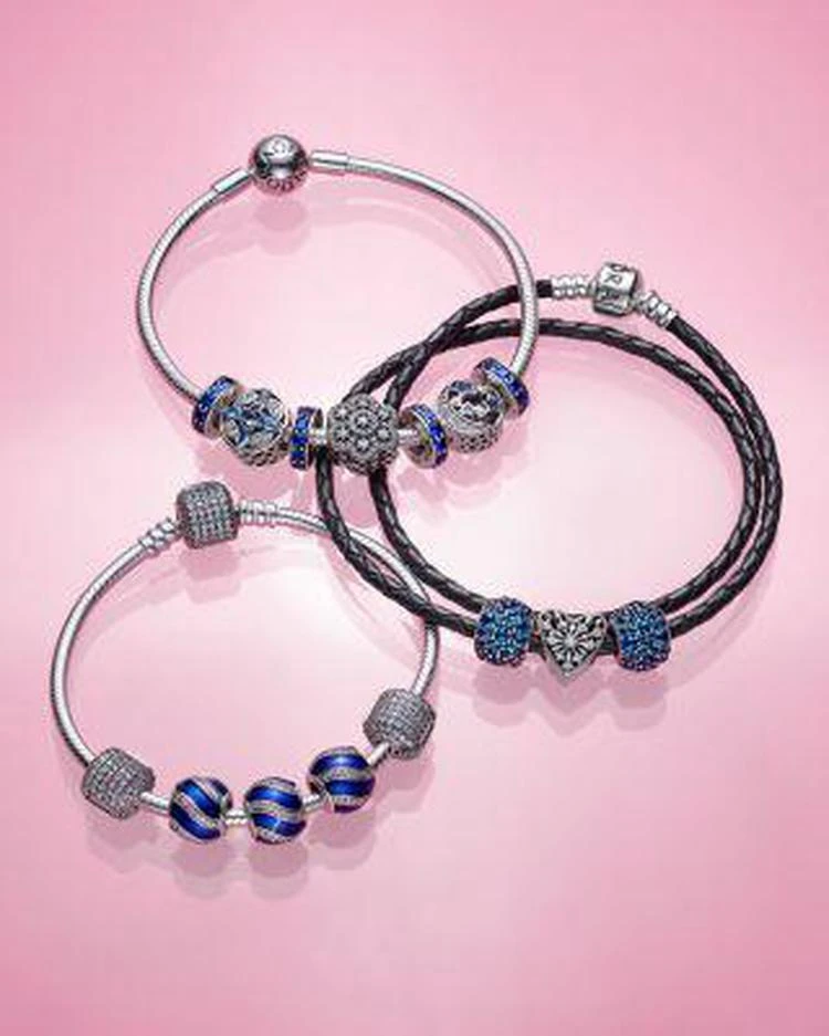 商品PANDORA|Moments Collection Sterling Silver & Cubic Zirconia Bracelet,价格¥416,第2张图片详细描述