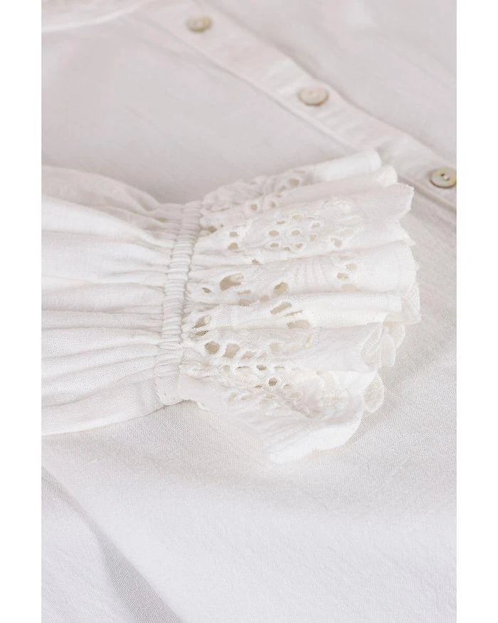 Feely Eyelet Ruffle Trim Shirt 商品