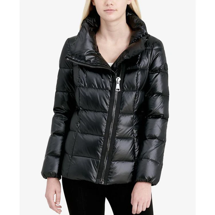 商品Calvin Klein|Asymmetrical-Zipper Puffer Coat,价格¥748,第2张图片详细描述