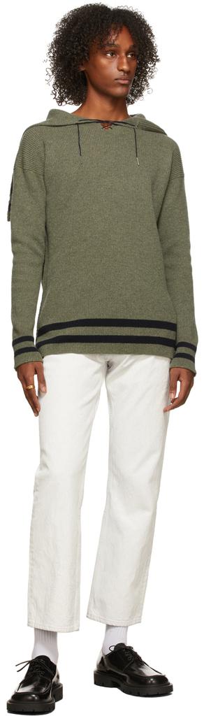 Green & Navy Pullover Sweater商品第4张图片规格展示