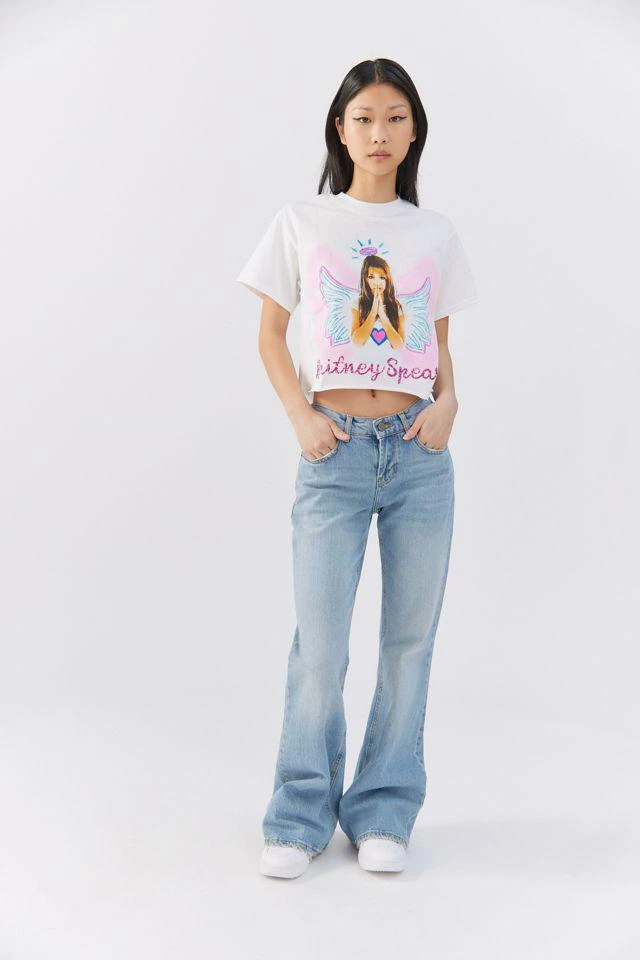 商品Urban Outfitters|Britney Spears Glitter Ink Cropped Tee,价格¥115,第2张图片详细描述