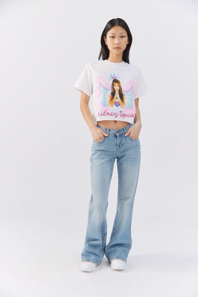 商品Urban Outfitters|Britney Spears Glitter Ink Cropped Tee,价格¥111,第4张图片详细描述