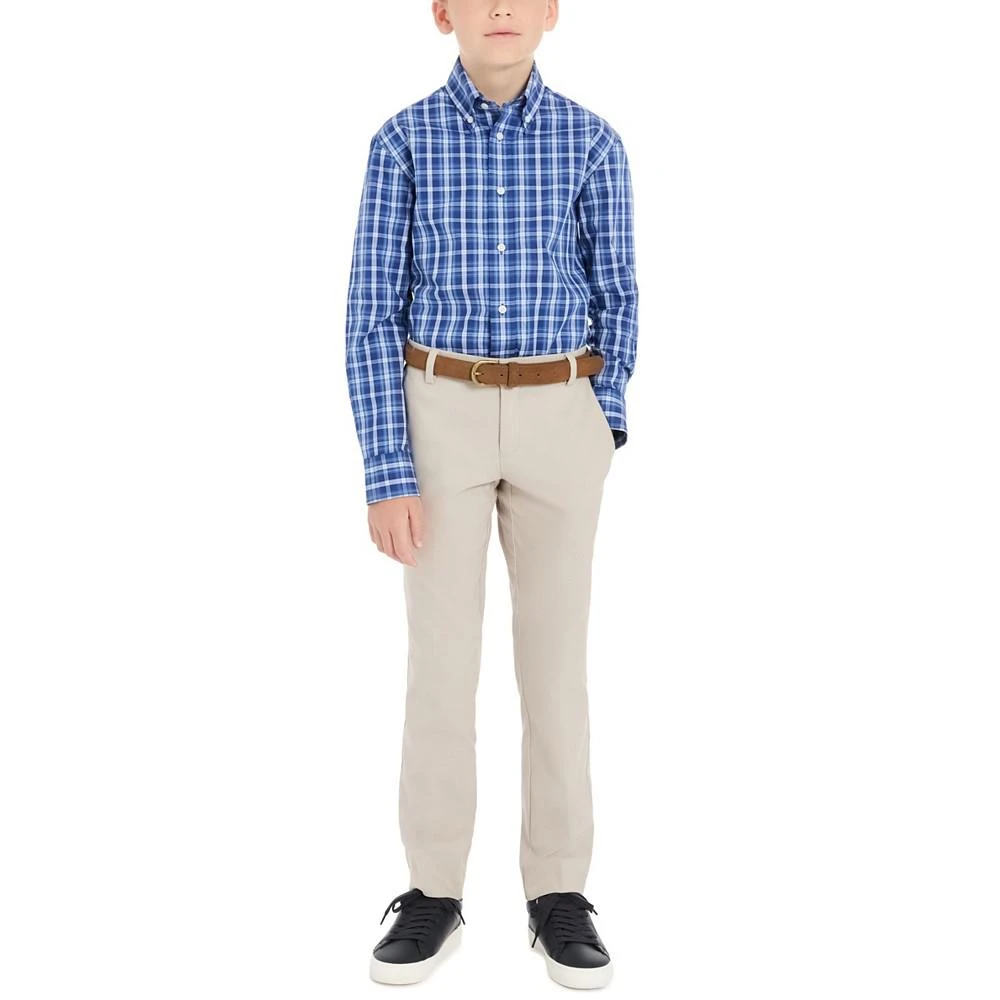 商品Brooks Brothers|Big Boys Long Sleeve Classic-Fit Plaid Dress Shirt,价格¥155,第3张图片详细描述