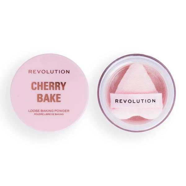 商品Makeup Revolution|Makeup Revolution Cherry Bake Loose Powder & Puff,价格¥68,第2张图片详细描述