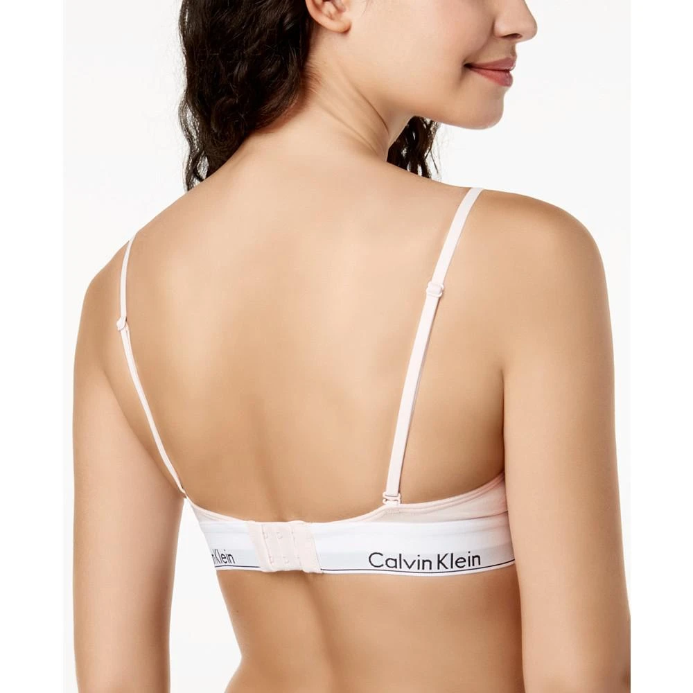 商品Calvin Klein|Logo-Band Triangle Bralette QF1061,价格¥267,第2张图片详细描述