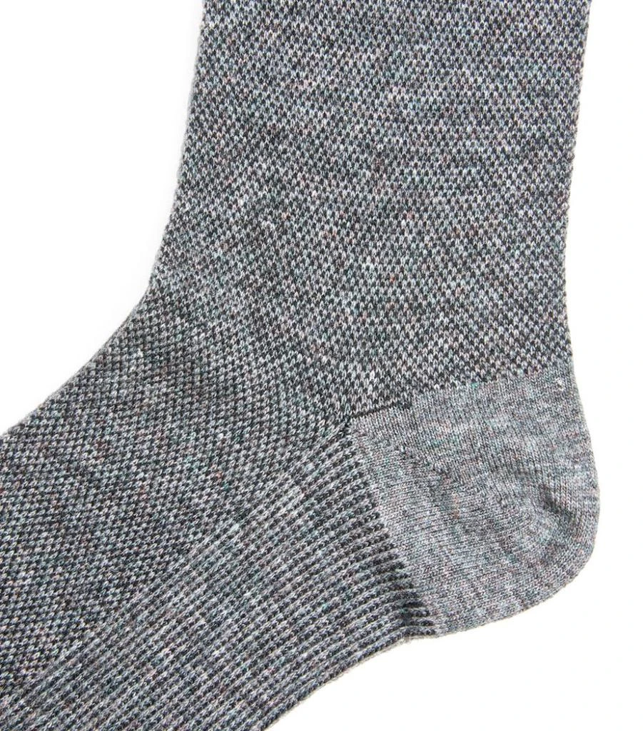 商品Ralph Lauren|Wool-Blend Logo Socks (Pack of 2),价格¥143,第2张图片详细描述