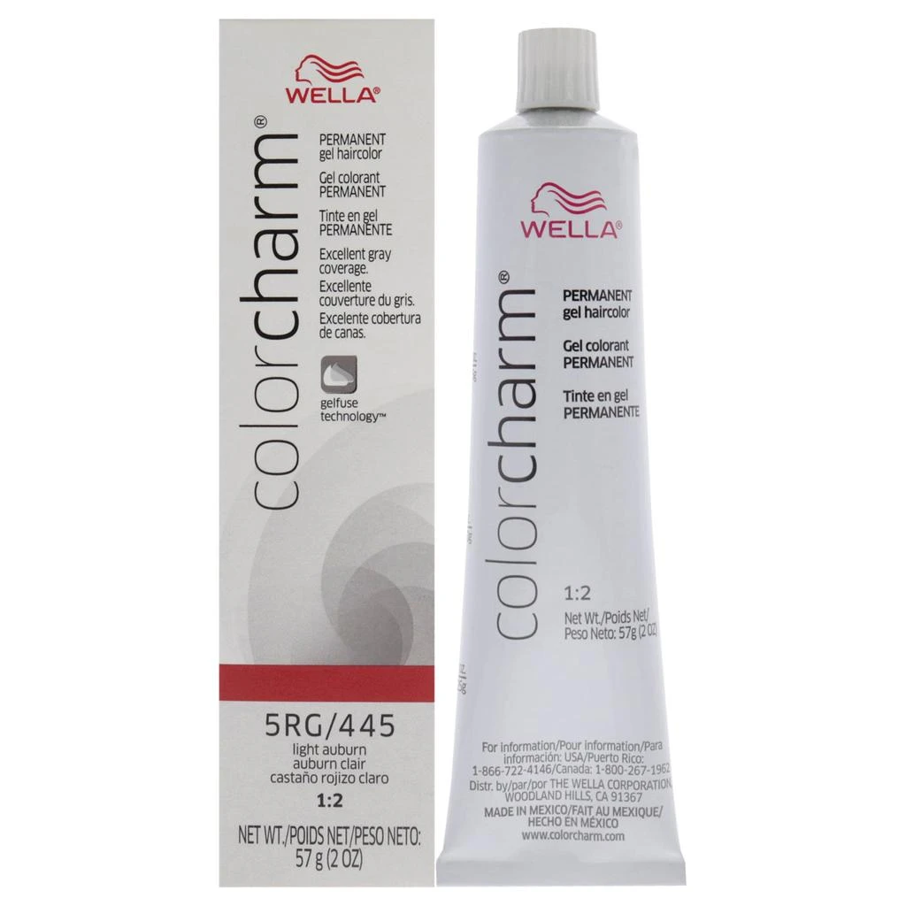 商品Wella|Color Charm Permanent Hair Color Gel - 5RG 445 Light Auburn by  for Unisex - 2 oz Hair Color,价格¥122,第1张图片