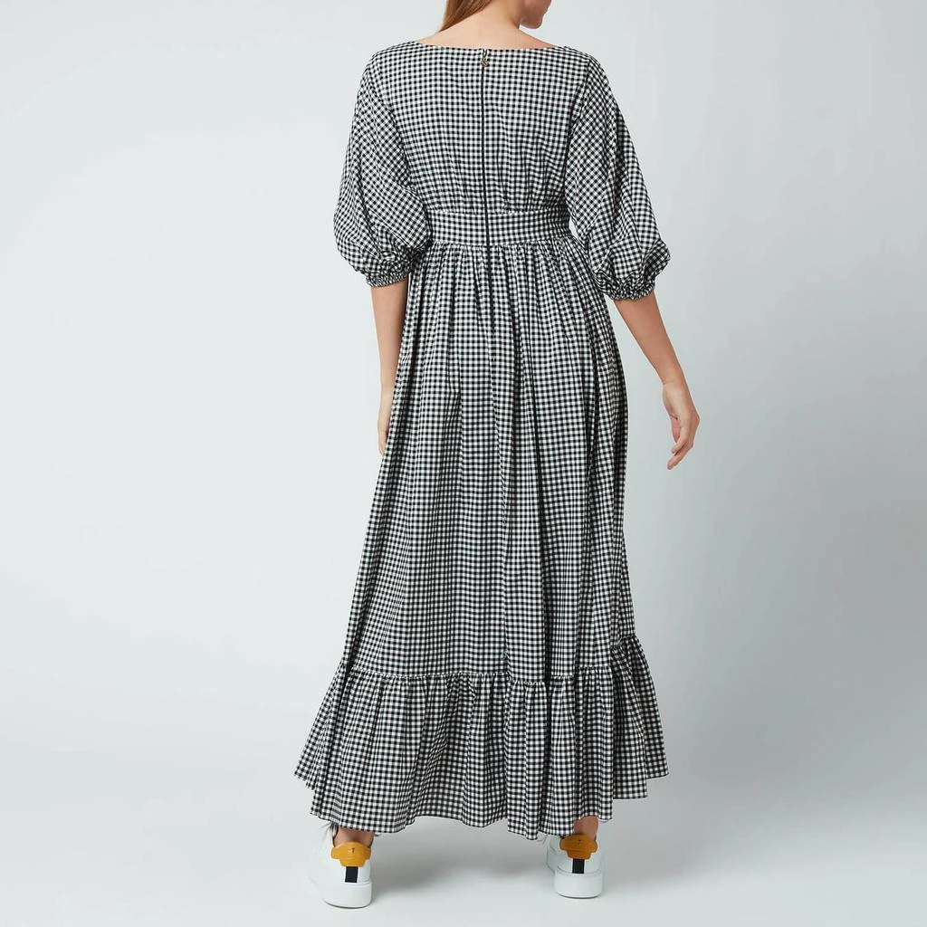 商品Kate Spade|Kate Spade New York Women's Mini Gingham Bodega Midi Dress - Black,价格¥572,第2张图片详细描述