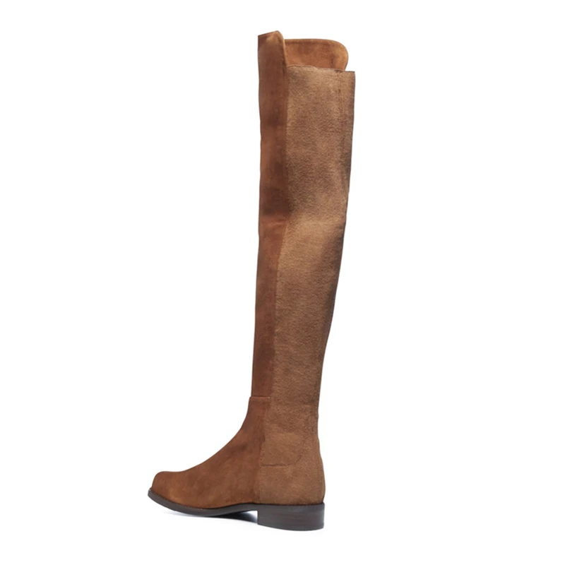 STUART WEITZMAN 女士5050系列咖色麂皮绒时尚及膝长筒靴 5050-SUE-COFFEE 商品