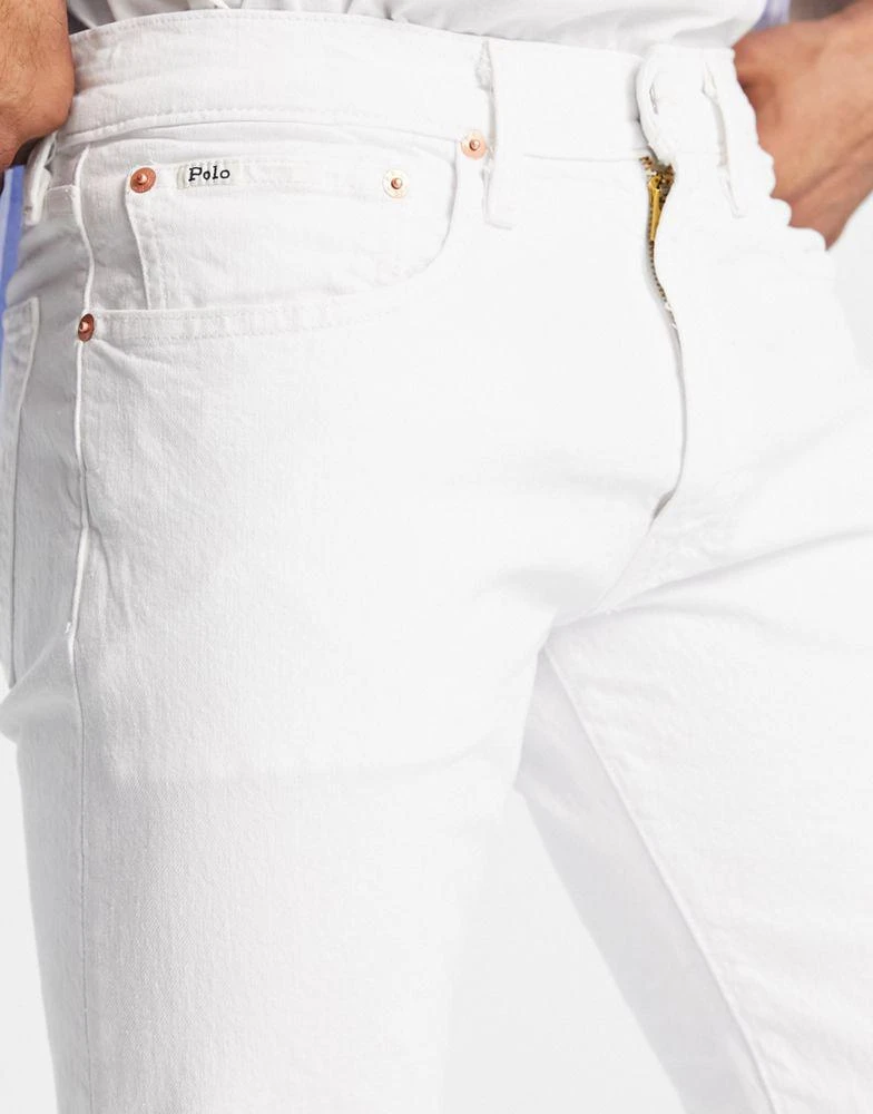 商品Ralph Lauren|Polo Ralph Lauren Ssvarick straight fit jeans in white,价格¥857,第3张图片详细描述