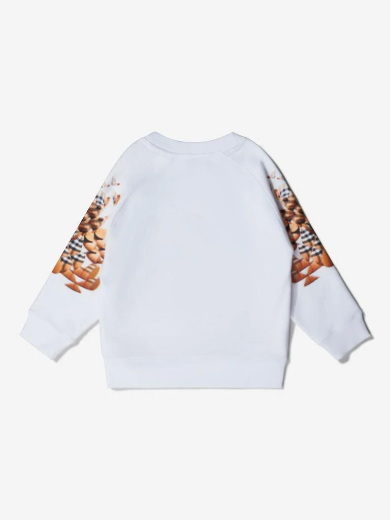 商品Burberry|Burberry White Girls Cotton Kaleido Sleeve Sweatshirt,价格¥1347,第4张图片详细描述