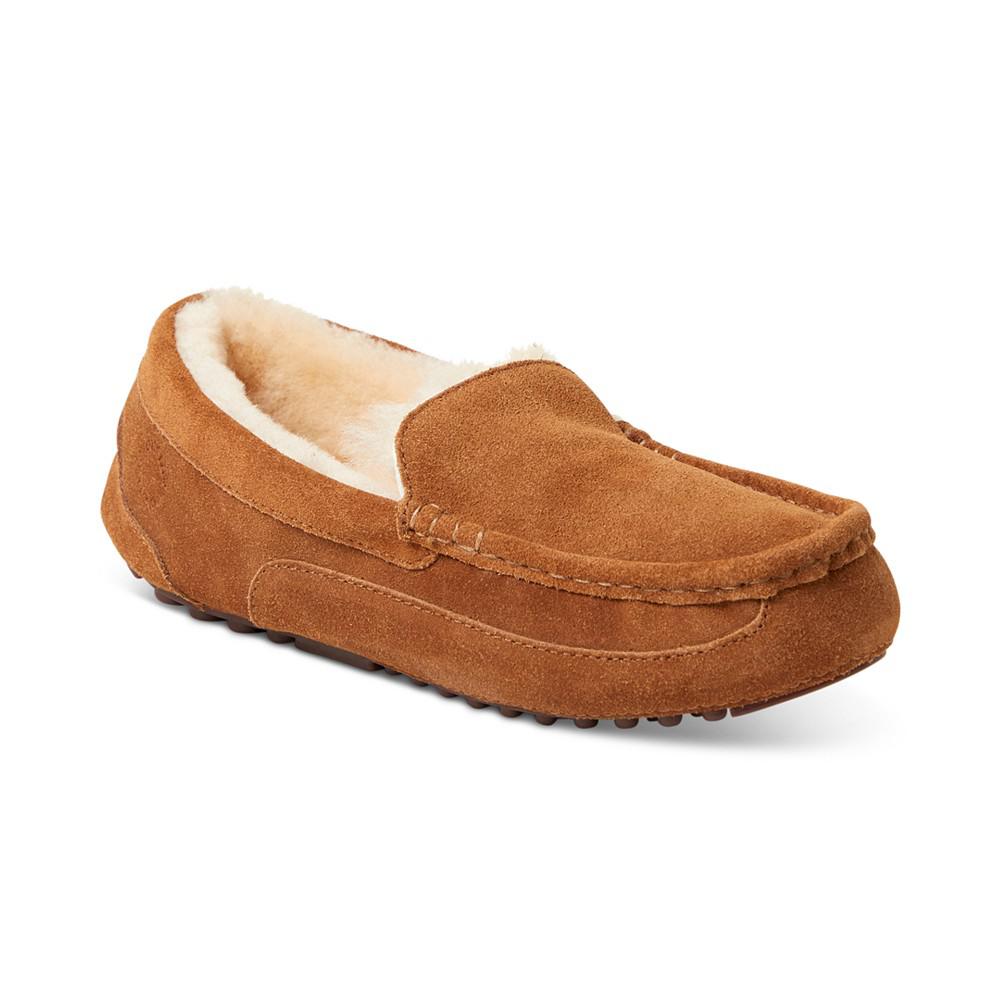 Men's Fireside Melbourne Genuine Shearling Moccasin Slippers商品第1张图片规格展示