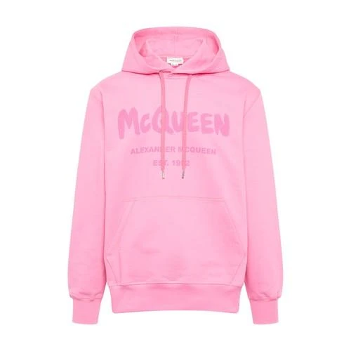 商品Alexander McQueen|【特惠8.7折】包邮包税【预售7天发货】 ALEXANDER MCQUEEN 男士 卫衣 Graffiti 连帽运动衫  688715QUZ810917 AMQARJ64PIN,价格¥4942,第1张图片