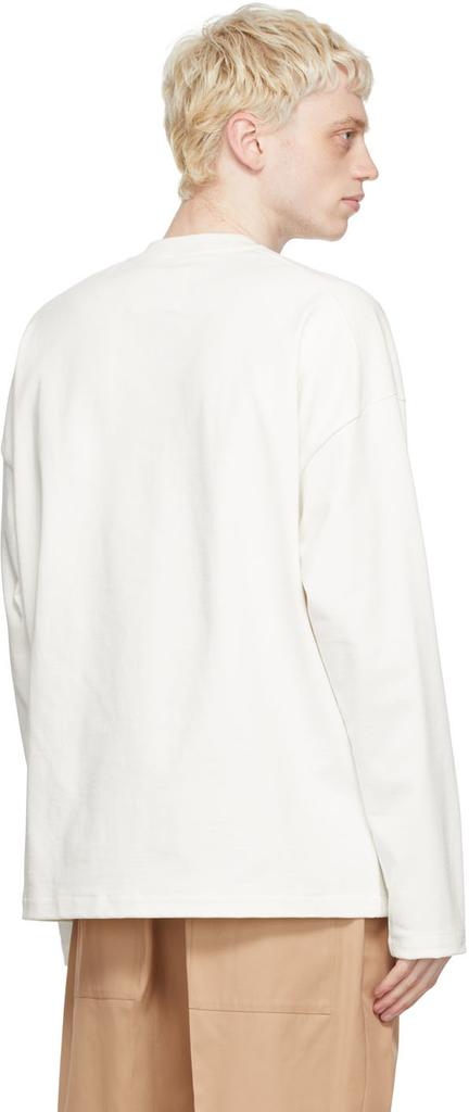 Off-White Cotton Long Sleeve T-Shirt商品第3张图片规格展示