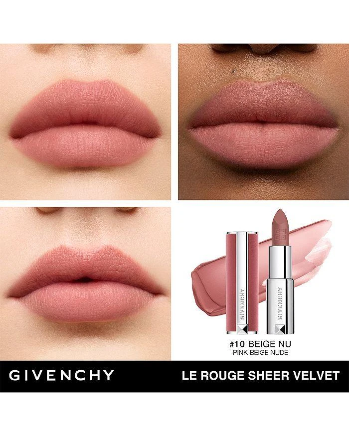 商品Givenchy|Le Rouge Sheer Velvet Matte Lipstick,价格¥327,第2张图片详细描述
