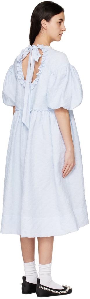 Blue Embellished Midi Dress商品第3张图片规格展示