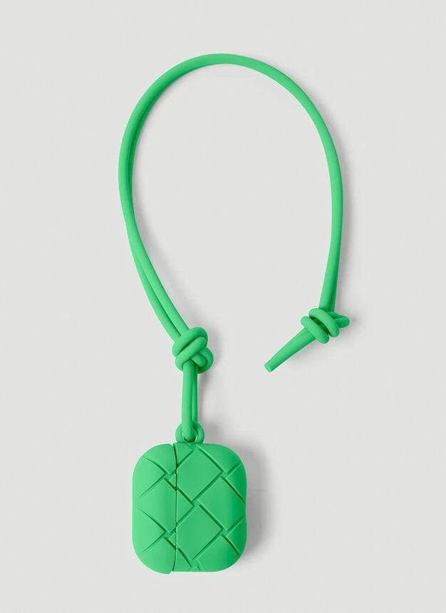 商品Bottega Veneta|Intreccio Airpods Pro Case in Green,价格¥1833,第1张图片
