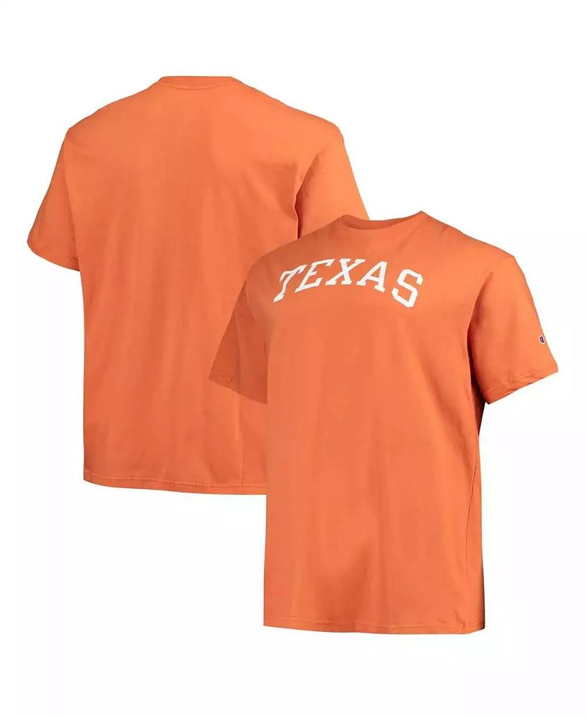 商品CHAMPION|Men's Texas Orange Texas Longhorns Big and Tall Arch Team Logo T-shirt,价格¥232,第1张图片