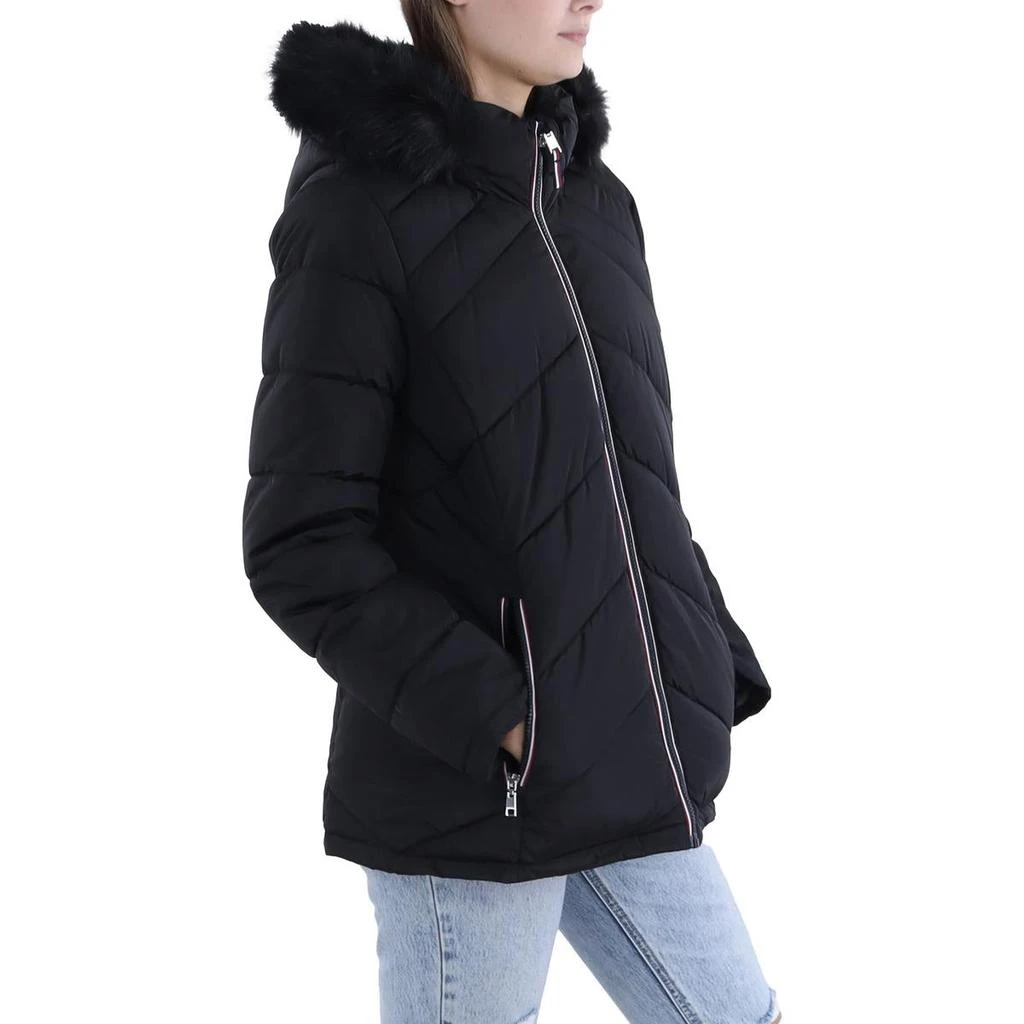 Tommy Hilfiger Womens Insulated Detachable Hood Puffer Jacket 商品