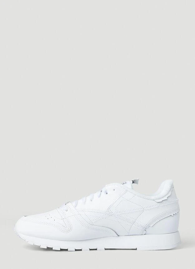 商品MAISON MARGIELA|Club C Trompe L'œil Sneakers in White,价格¥1376,第3张图片详细描述