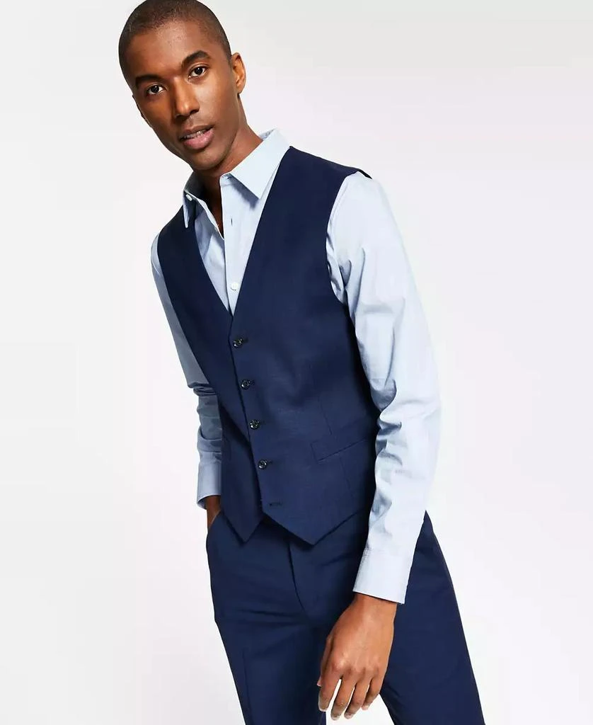 商品Tommy Hilfiger|Men's Modern-Fit Wool TH-Flex Stretch Suit Suit Vest,价格¥957,第1张图片