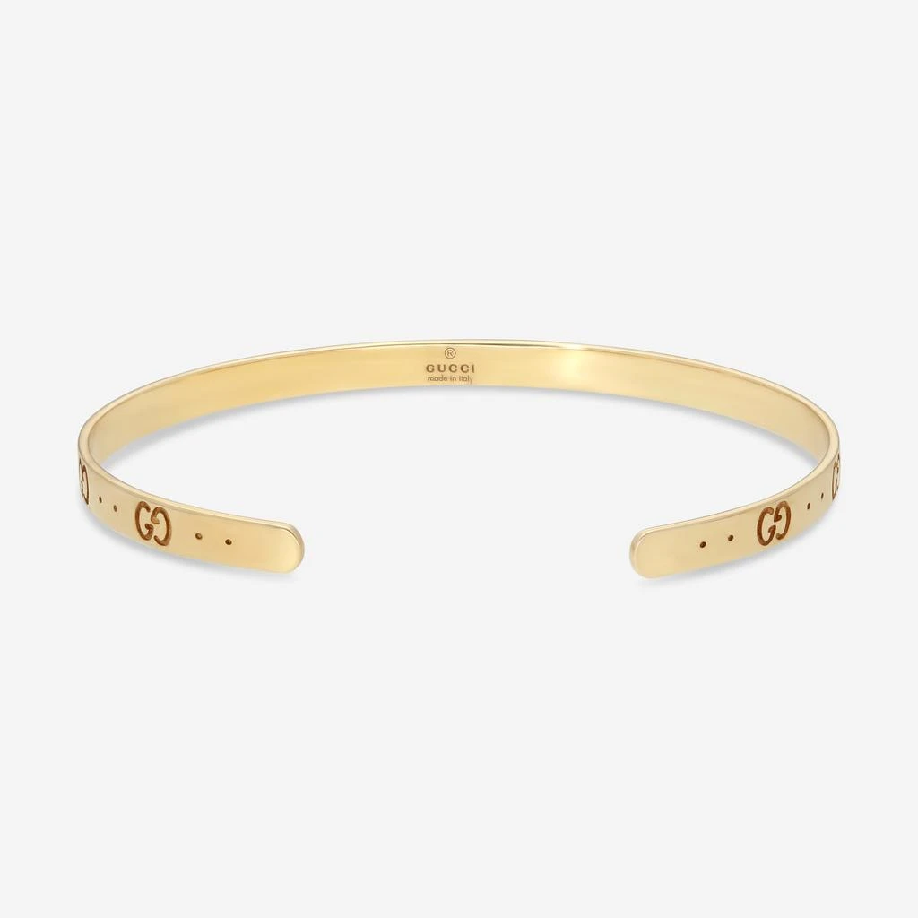 商品Gucci|Gucci Icon 18K Yellow Gold Thin Bangle Bracelet YBA434524001017,价格¥14521,第3张图片详细描述