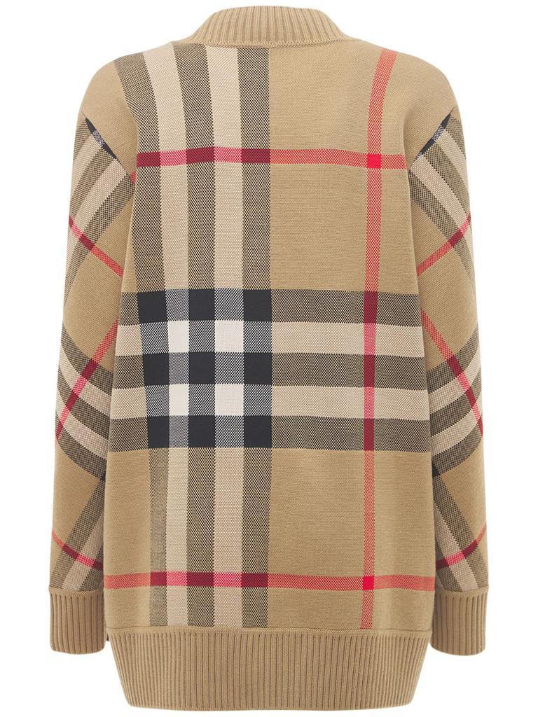 商品Burberry|Caragh Wool Blend Check Cardigan,价格¥7353,第6张图片详细描述
