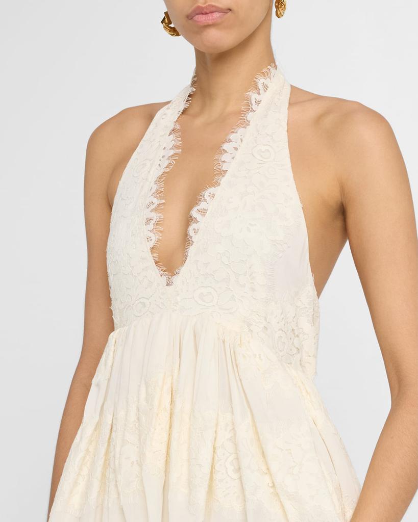 Shop Cambrie Lace Halter Maxi Dress on Sale at BeyondStyle