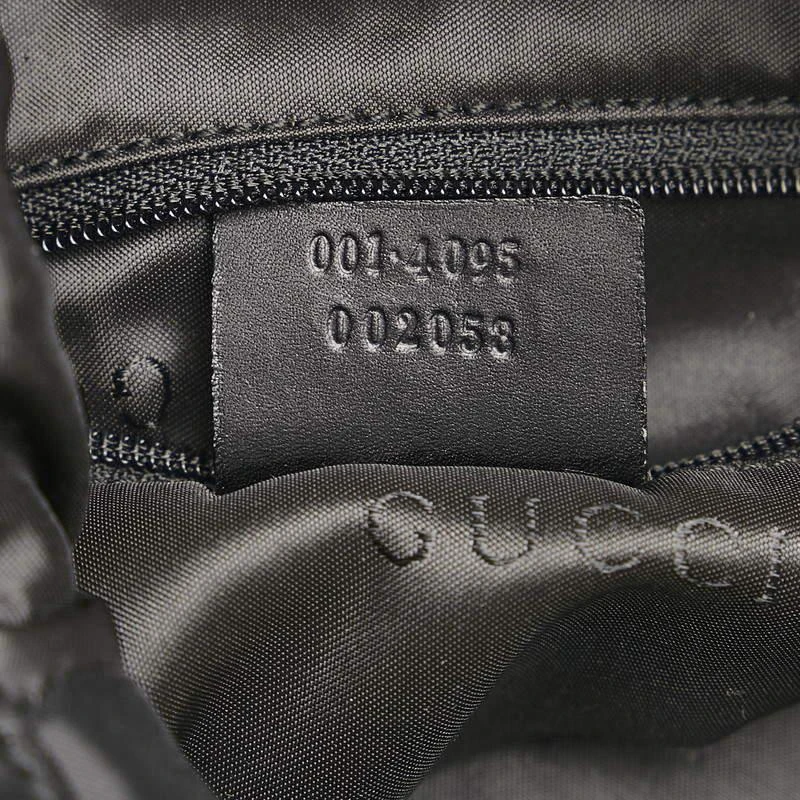 Gucci Black GG Canvas Bamboo Bag 商品