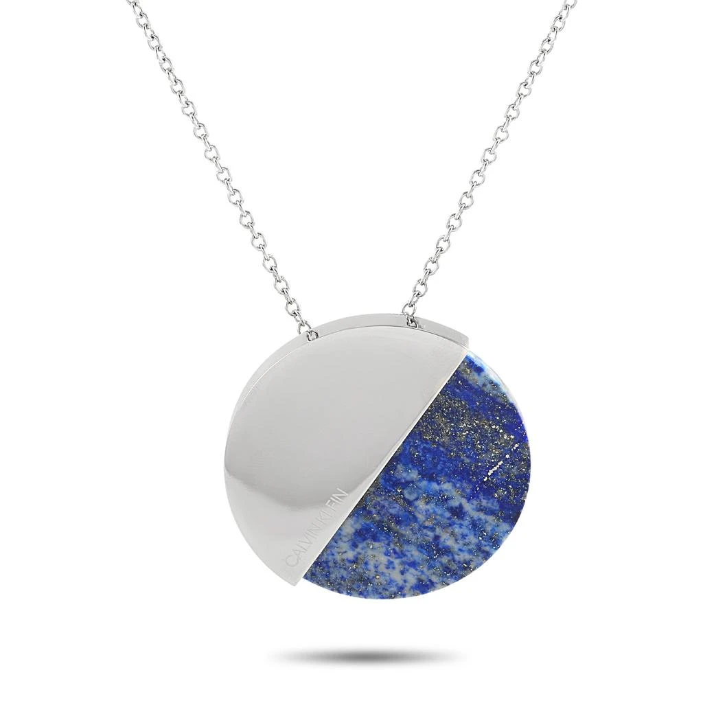 商品Calvin Klein|Spicy Stainless Steel Lapis Lazuli Necklace,价格¥264,第1张图片