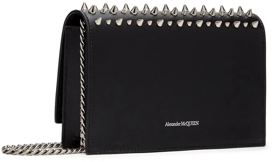 商品Alexander McQueen|Black Studded Small Skull Bag,价格¥5558,第3张图片详细描述