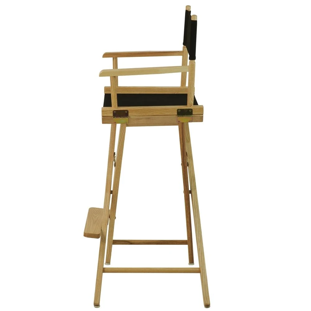 商品American Trails|Extra-Wide Premium 30"  Directors Chair Natural Frame W/Black Color Cover,价格¥1122,第2张图片详细描述