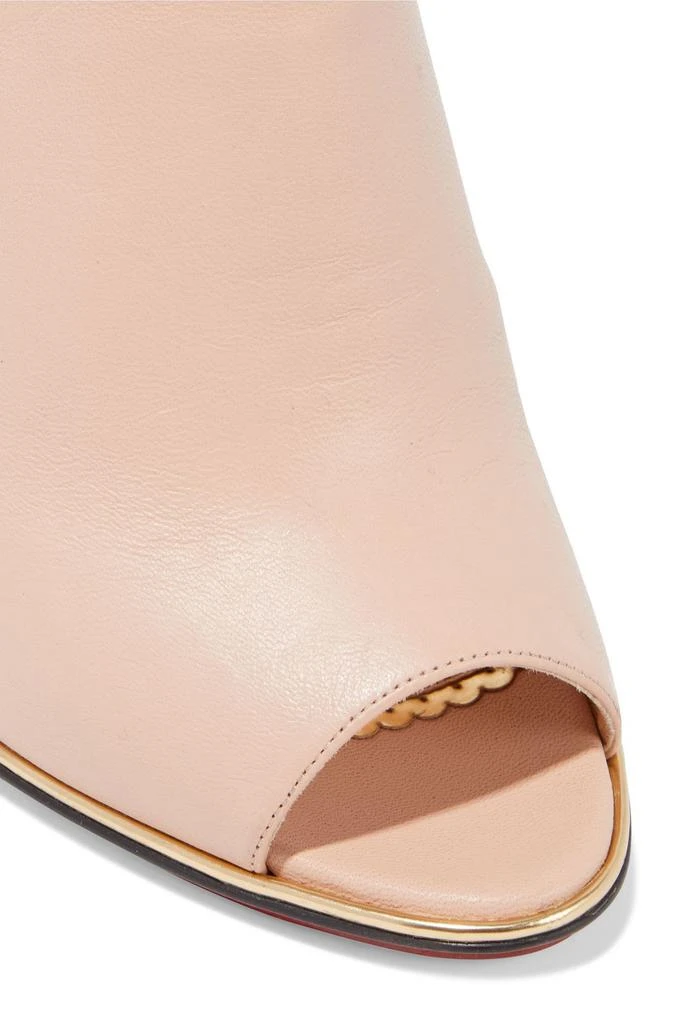 商品Charlotte Olympia|Gail leather wedge mules,价格¥1205,第4张图片详细描述