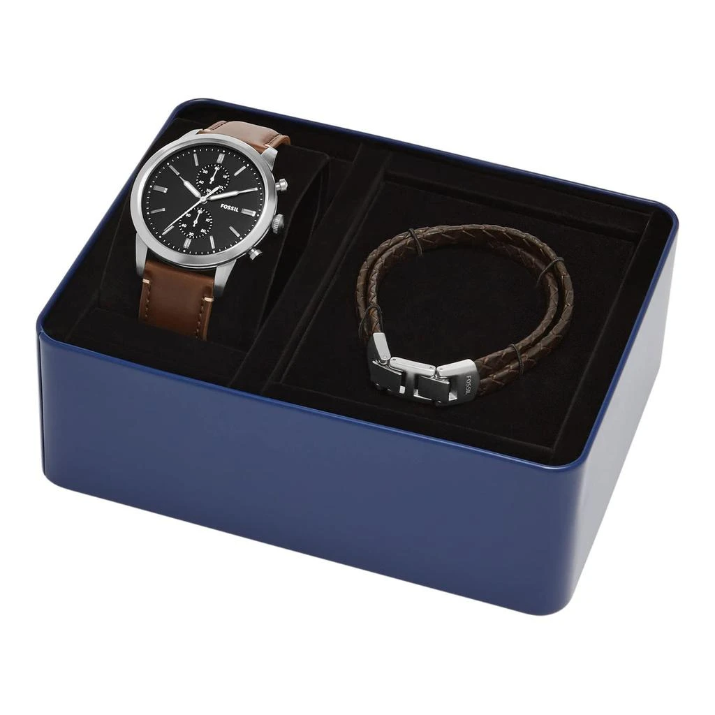 商品Fossil|Townsman Watch and Bracelet Gift Set - FS5967SET,价格¥862,第4张图片详细描述