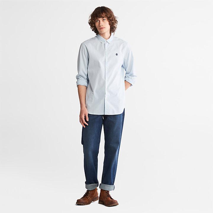 Suncook River Gingham Shirt for Men in Blue商品第3张图片规格展示